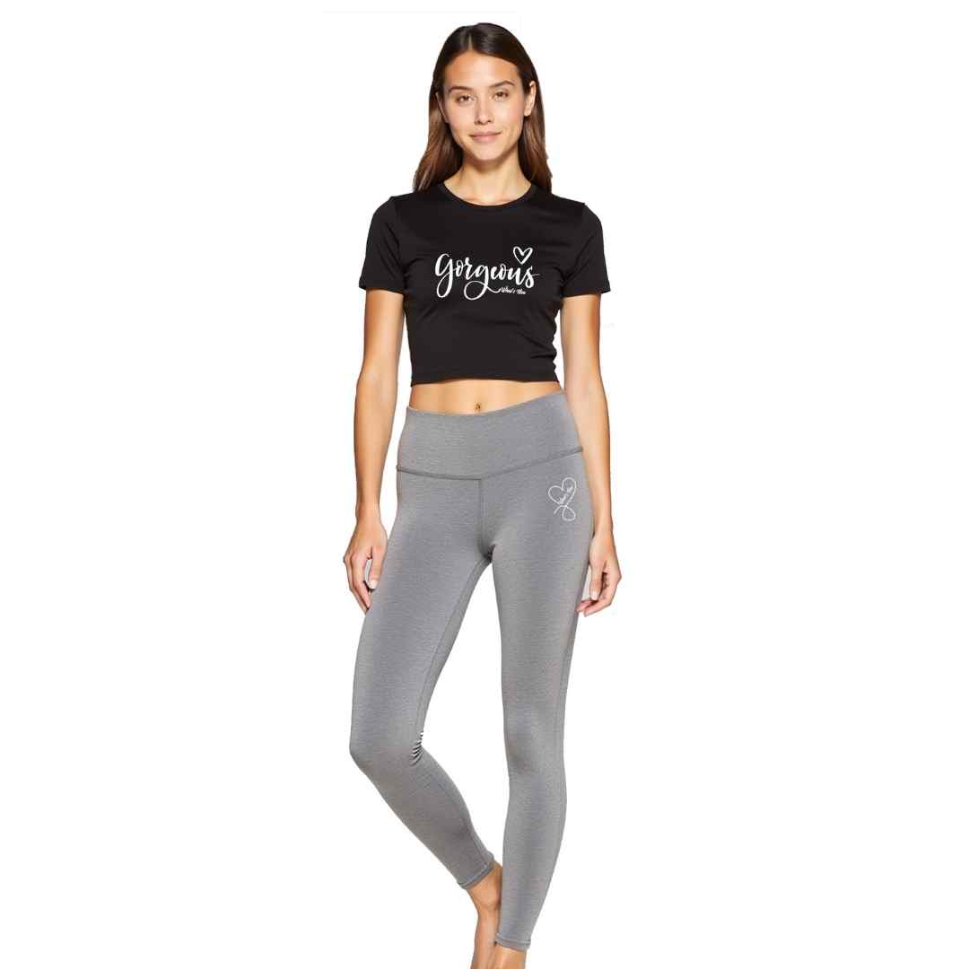 Women Crop Top & Leggings Set